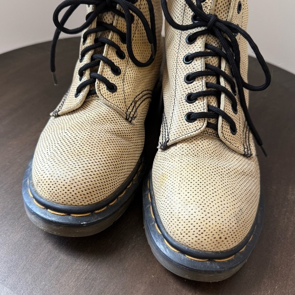Dr Martens 1460 - Size 8 (UK 6) - Beige Snakeskin - Vintage - Made in England - Picture 11 of 11